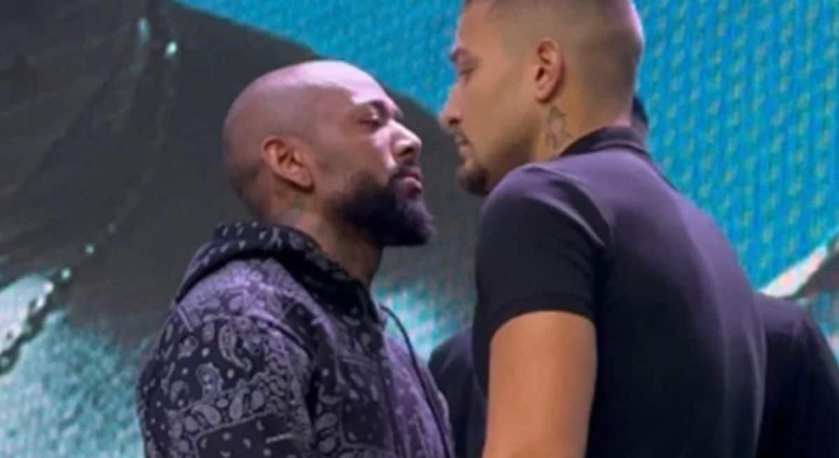 Nego do Borel e Mc Gui trocam provocações antes de luta de boxe: ‘nasci pra guerra’