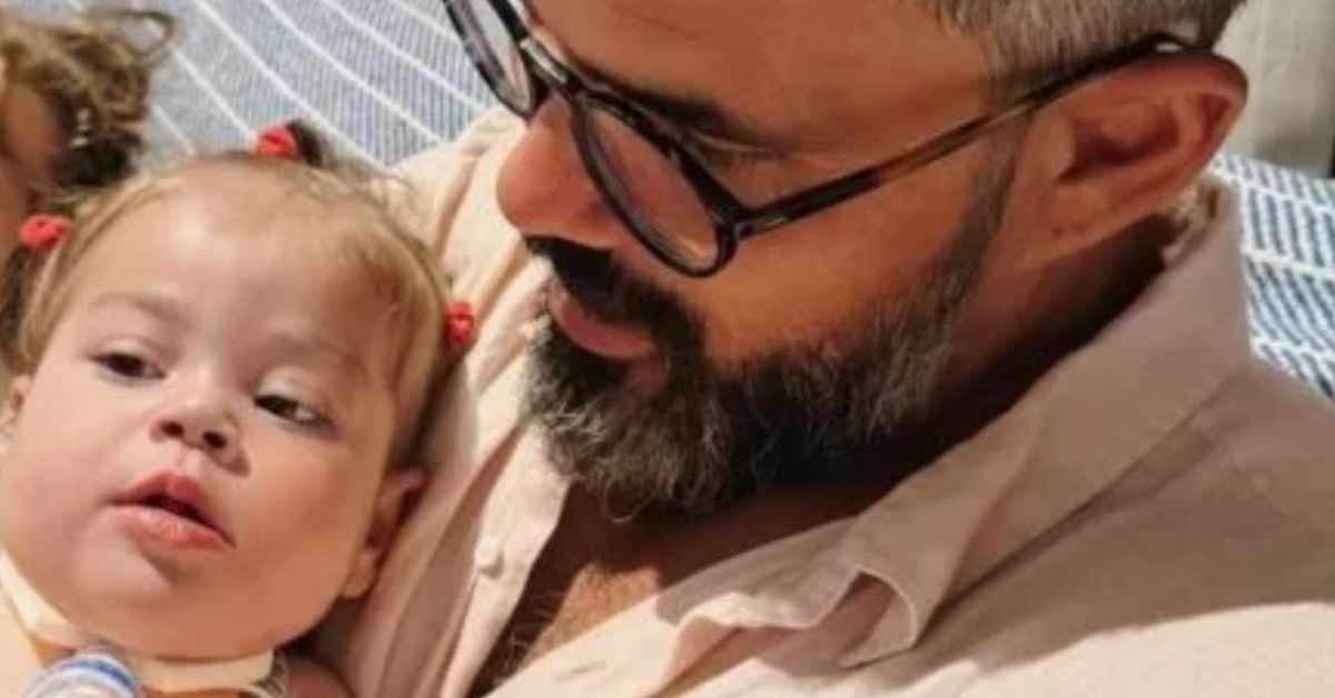 Juliano Cazarré revela que a filha passou por novo procedimento e pede orações