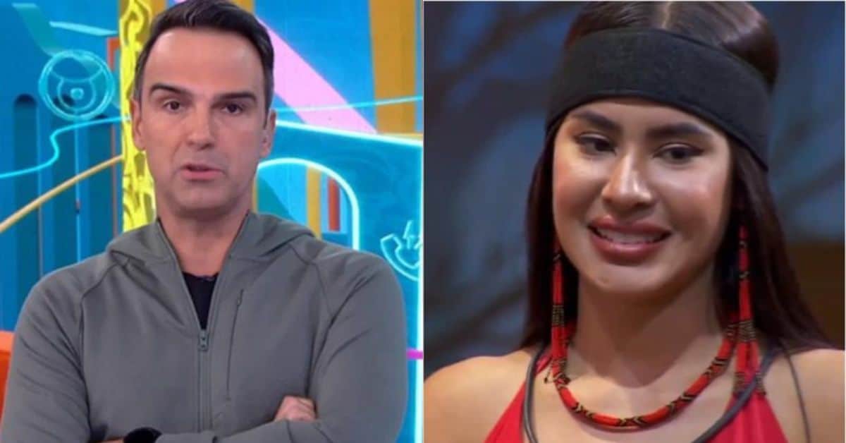 Isabelle leva chamada ao vivo de Tadeu após resposta ‘meia boca’