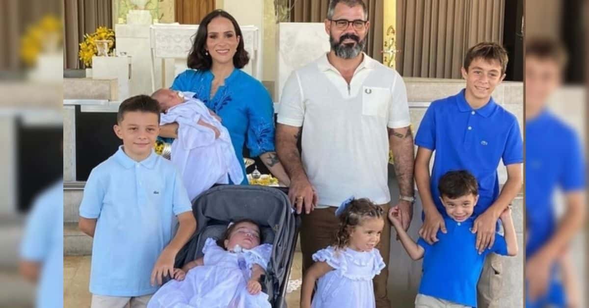 Juliano Cazarré fala sobre rotina com seis filhos e abre o coração sobre rotina puxada: ‘deito cansado’