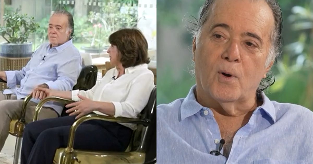 Ao lado da esposa, Tony Ramos se emociona e fala sobre susto e cirurgias na cabeça: ‘sou grato a vida’