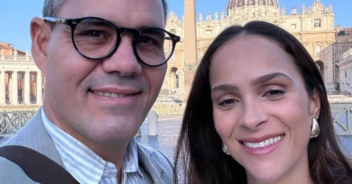 Na Itália, Juliano e Letícia Cazarré conhecem o papa e recebem conselho sobre filha que nasceu com doença rara