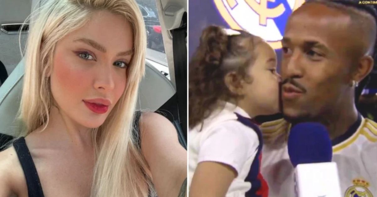 Karoline Lima rasga o verbo e critica Militão após vídeo fofo do jogador com filha: ‘Obrigação’