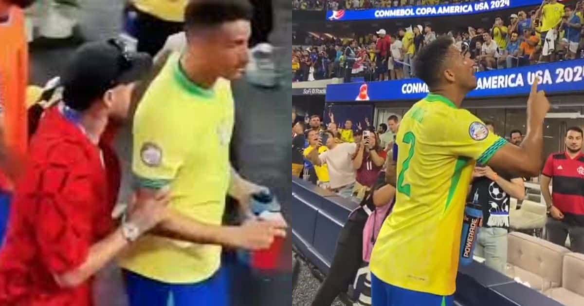 Neymar intervem em bate-boca de capitão da Seleção com torcedor após empate com Costa Rica; Video