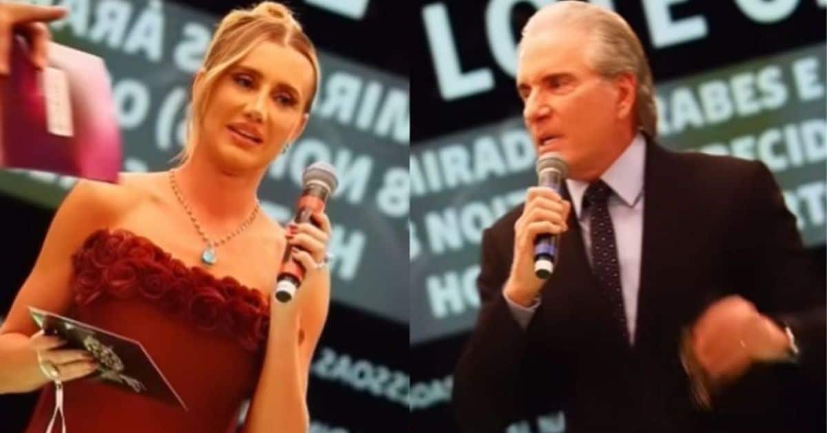 Roberto Justus surpreende Ana Paula Siebert com resposta afiada no palco em leilão de Neymar: ‘Manda ela’